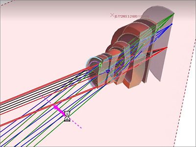 Section view in LightTools | 