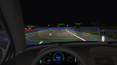 The night driving simulator LucidDrive emphasis on the simulation and visual analysis of headlamp-light distributions.