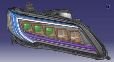 LucidShape Acura ILX Headlamp Model | Synopsys