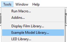 LightTools Example Model Library
