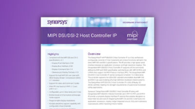MIPI DSI Host Controller IP – Datasheet | Synopsys