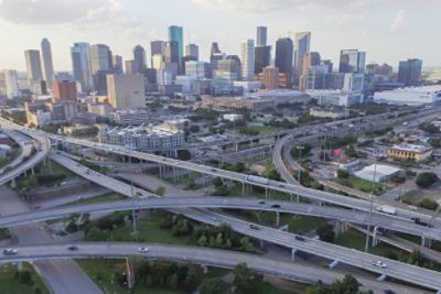 Complex, multi-lane traffic scenario