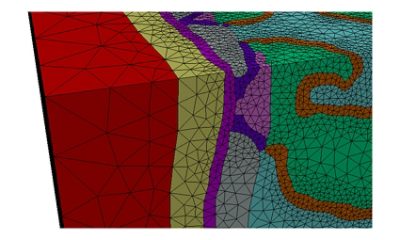 Conforming multi-part volume mesh in Simpleware FE