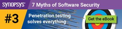 Penetration Testing Myths EBook Cover on Synopsys Software Security Blog