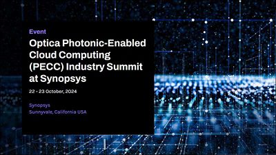 Optica Photonic-Enabled Cloud Computing (PECC) Industry Summit