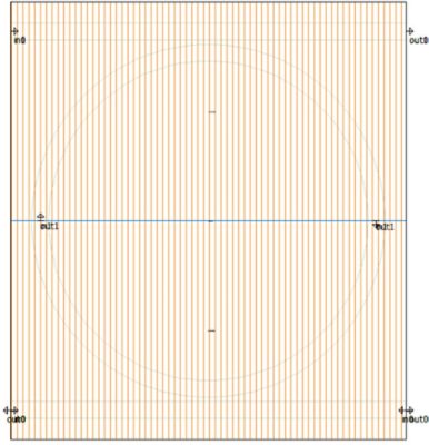 Mask in OptoDesigner from OptSim Circuit PDAFlow netlist (*.spt file) for the schematic of Figure 5 | °ϲʿ