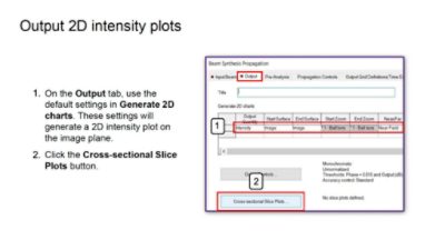 Output 2D Intensity Plots
