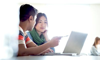 Getty 175138706, students, diverse, laptop, collaboration