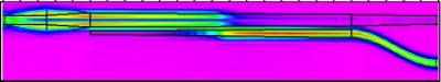 Field patterns for input TM (lower) mode | 