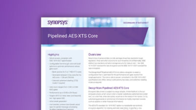Pipelined AES-XTS IP – Datasheet | Synopsys