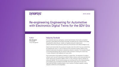 Re-engineering Engineering with Electronics Digital Twins for the SDV Era
