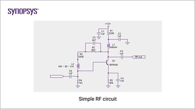 Figure 2: Simple RF circuit design | Synopsys