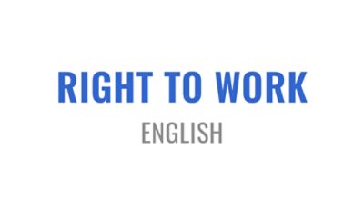 Right to Work - English