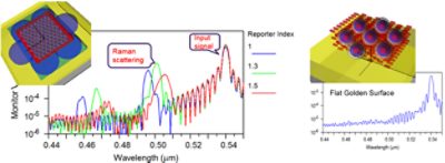 Simulation results show strong Raman scattering with LSPs | 