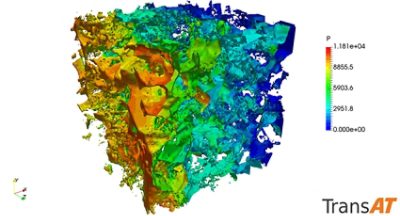 Sandstone single-phase simulation with TransAT