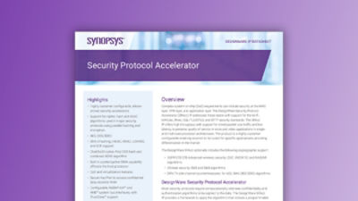 Security Protocol Accelerator – Datasheet | Synopsys