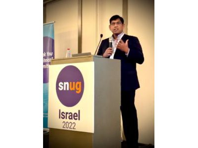Shankar Krishnamoorthy presenting at SNUG Israel 2022 | Synopsys