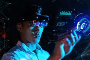 Man looking at AR/VR screen | Synopsys