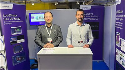 Staff at the SIA Vision Show in Paris, France on October 16-17