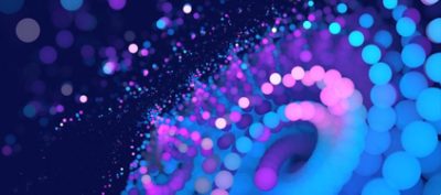 Purple and blue spiral