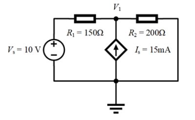 circuit with one current source