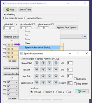 Spread Adjustment Controls for MacroFocal