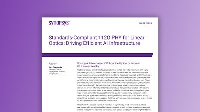 Standards-Compliant 112G PHY for Linear Optics: Driving Efficient AI Infrastructure 