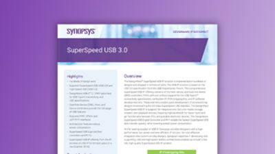 SuperSpeed USB 3.0 Complete Solution – Datasheet | Synopsys