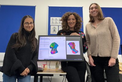 Anna Di Laura of RNOH and UCL with students and models created using Synopsys Simpleware software.