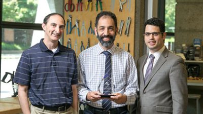 Dr. Steve Tomassini, Dr. Frank Buono, and Dr. Daniel Wiznia of the Yale University 3D Tumor Lab.