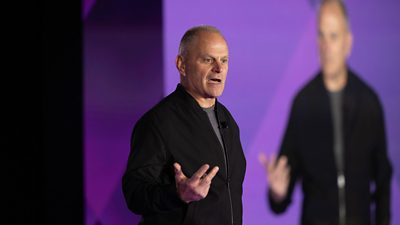 Synopsys Chief Revenue Officer Mike Ellow welcomes guests to the Synopsys Executive Forum on March 11, 2026, in Santa Clara, Calif. 