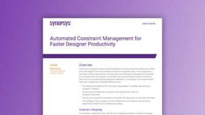 Automated Constraint Management for Faster Designer Productivity | Synopsys