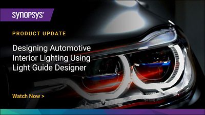 Tech Talk: Designing Automotive Interior Lighting Using Light Guide Designer | Synopsys