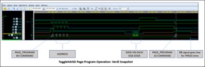 Toggle NAND Verdi snapshot page program