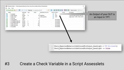 Create a Check Variable in a Script of Assessments