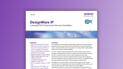 Universal DDR Memory and Protocol Controller IP – Datasheet | Synopsys