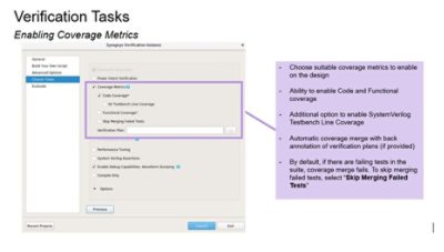 Verification Tasks: Enabling Coverage Metrics | Synopsys