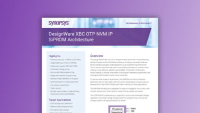 XBC OTP NVM IP SiPROM Architecture – Datasheet | Synopsys
